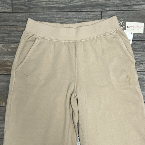 NWT Free People x Hatch Maternity Intercept Pants Small Desert Sand Loose Sweats - Picture 5 of 12